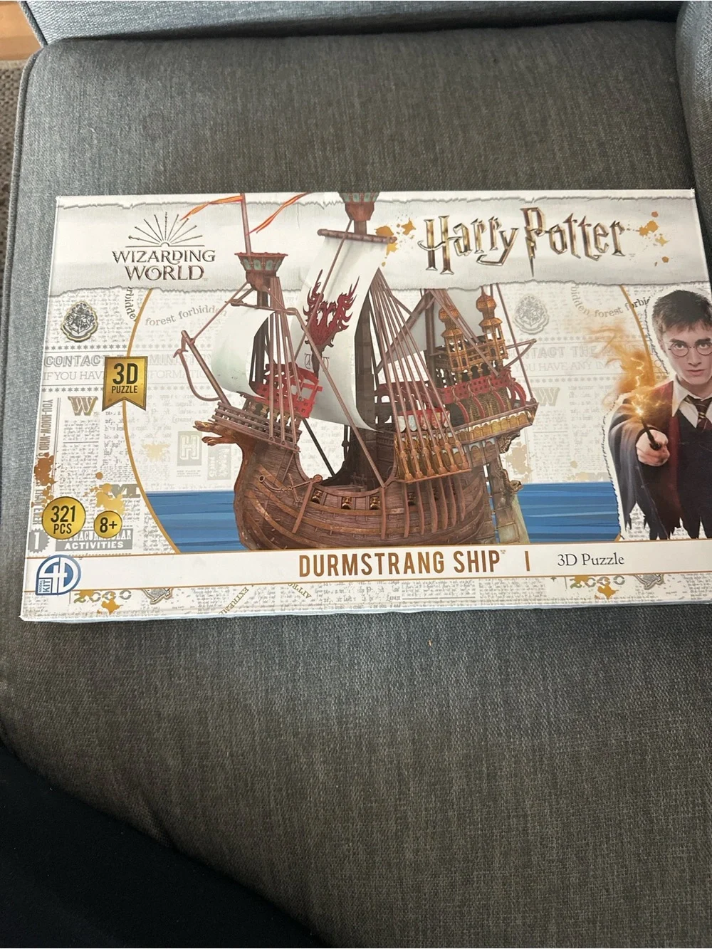 Wizarding World Harry Potter Durmstrang Ship 3D Puzzle - Brown